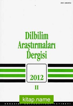 Dilbilim Araştırmaları 2012 / 2 kitap kapağı