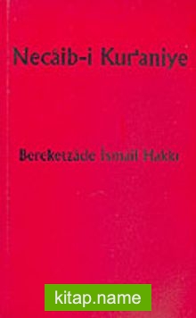 Necaib-i Kur'aniye — Bereketzade İsmail Hakkı kitap kapağı