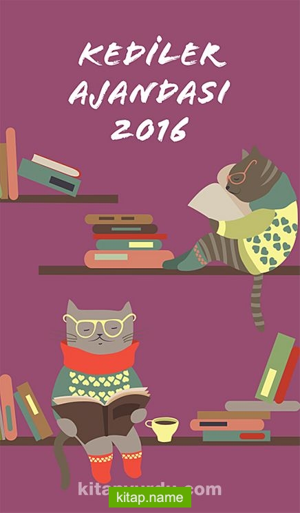 2016 Kediler Ajandası (Büyük Boy) kitap kapağı