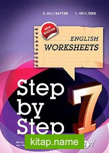 7. Sınıf Step by Step English Worksheets — S. Müge Özer kitap kapağı