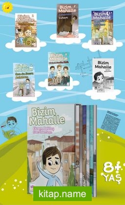 Bizim Mahalle (5 Kitap Kutulu Set + Sorular ve Bilmeceler Kitabı Hediyeli) — Ekrem Bektaş kitap kapağı