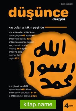 Düşünce Dergisi Sayı:4 2016 kitap kapağı