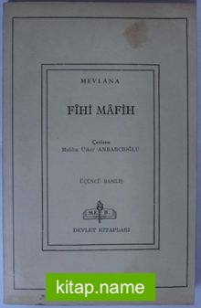 Fihi Mafih Kod: 11-Z-5 — Mevlana kitap kapağı