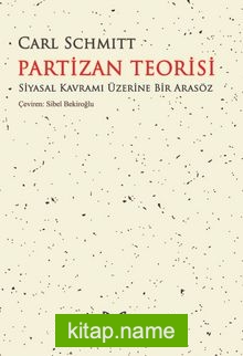 Partizan Teorisi — Carl Schmitt kitap kapağı