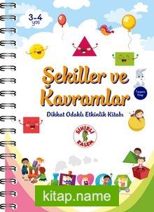 Şekiller ve Kavramlar Dikkat Odaklı Etkinlik Kitabı — Celal Akbaş kitap kapağı