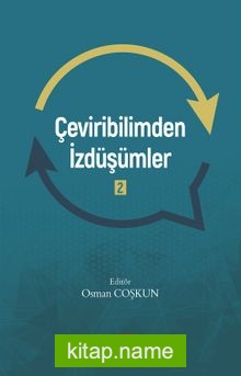 Çeviribilimden İzdüşümler 2 kitap kapağı