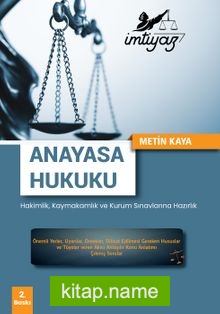 İmtiyaz Anayasa Hukuku — Metin Kaya kitap kapağı