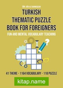 Turkish Thematic Puzzle Book For Foreigners — Öğr. Gör. Ali Durmuşcan kitap kapağı